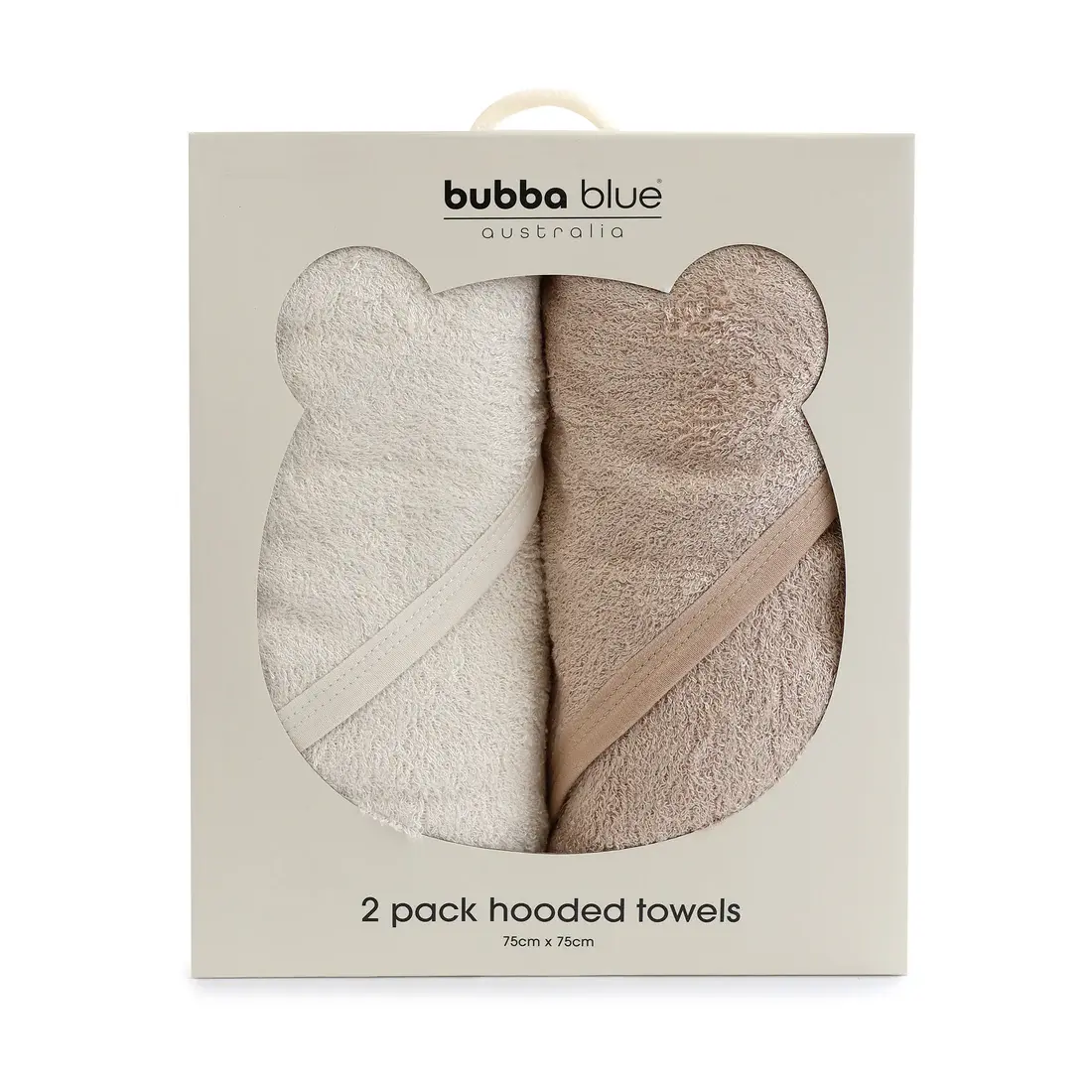 Bubba Blue Bubba Blue Bubba Sundae 2pk Hooded Towels - Chestnut