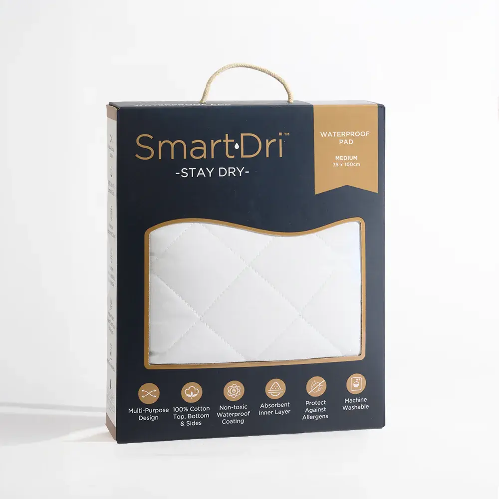 Living Textiles Living Textiles Smart-Dri Waterproof Mattress Pad - White