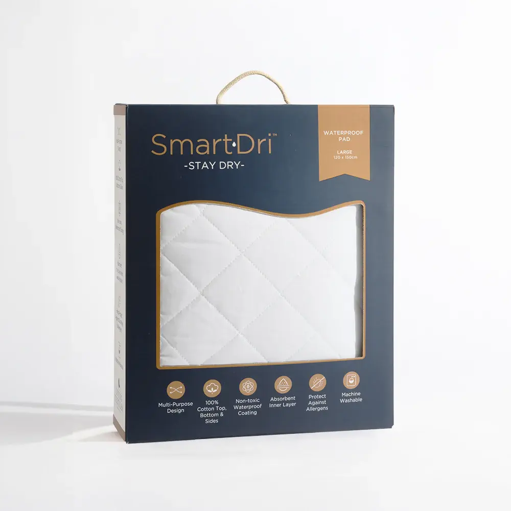 Living Textiles Living Textiles Smart-Dri Waterproof Mattress Pad - White
