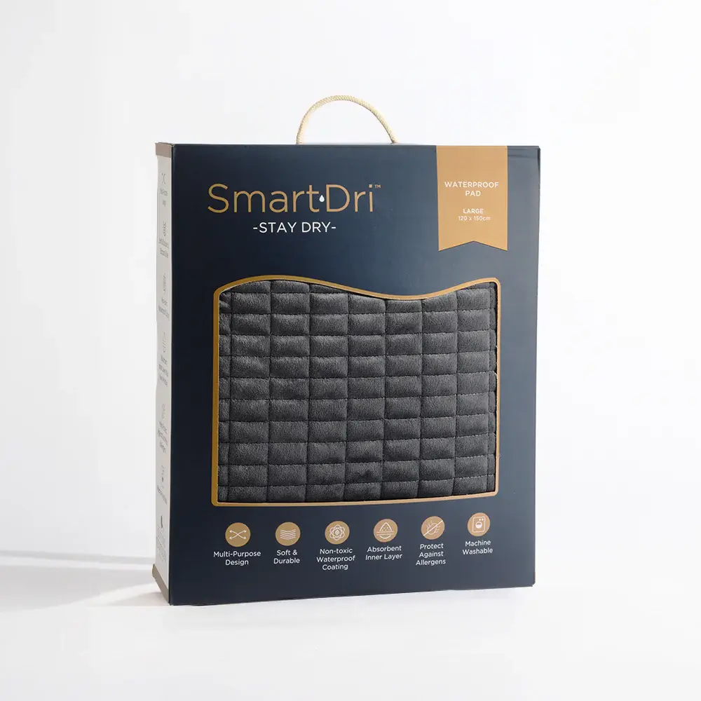 Living Textiles Living Textiles Smart-Dri Waterproof Mattress Pad - Grey