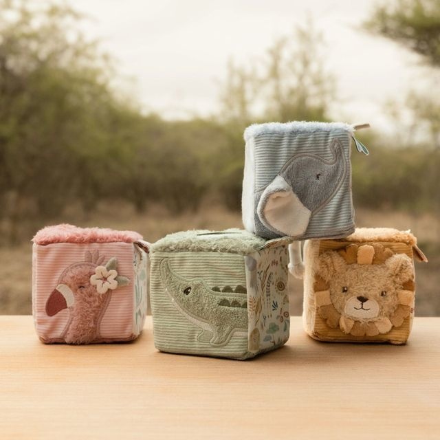 Little Dutch Little Dutch Safari Friends Soft Block Set
