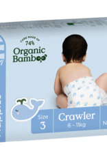 Tooshies Tooshies Organic Bamboo Nappies Size 3 Crawler 6-11kg 44pk