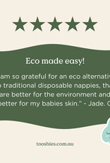 Tooshies Tooshies Organic Bamboo Nappies Size 4 Toddler 10-15kg 36pk