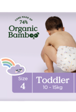 Tooshies Tooshies Organic Bamboo Nappies Size 4 Toddler 10-15kg 36pk
