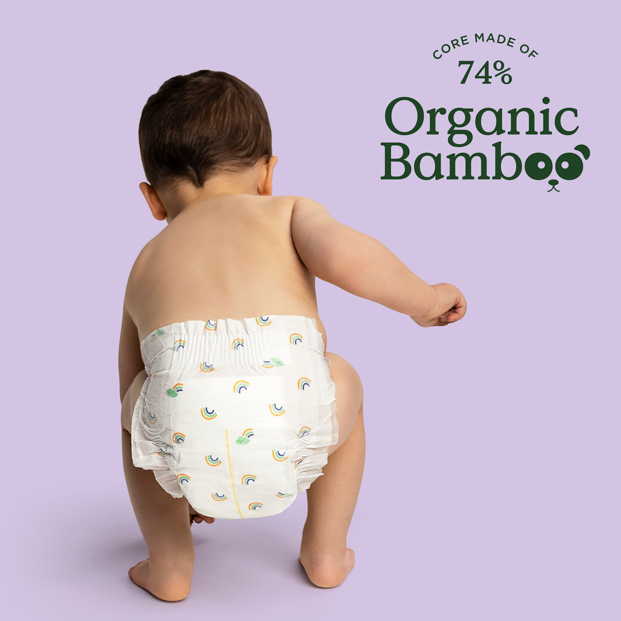 Tooshies Tooshies Organic Bamboo Nappies Size 4 Toddler 10-15kg 36pk