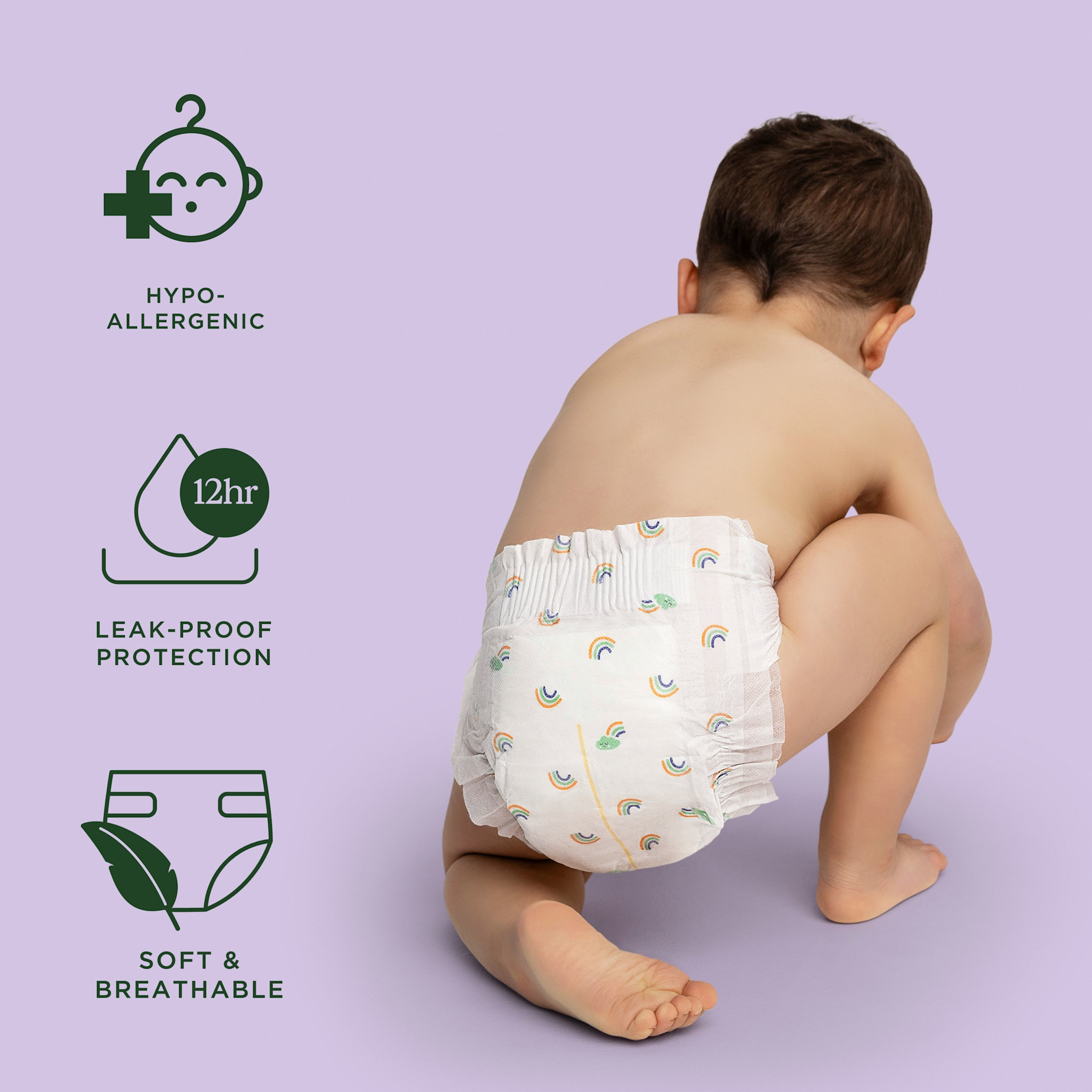 Tooshies Tooshies Organic Bamboo Nappies Size 4 Toddler 10-15kg 36pk