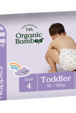 Tooshies Tooshies Organic Bamboo Nappies Size 4 Toddler 10-15kg 36pk