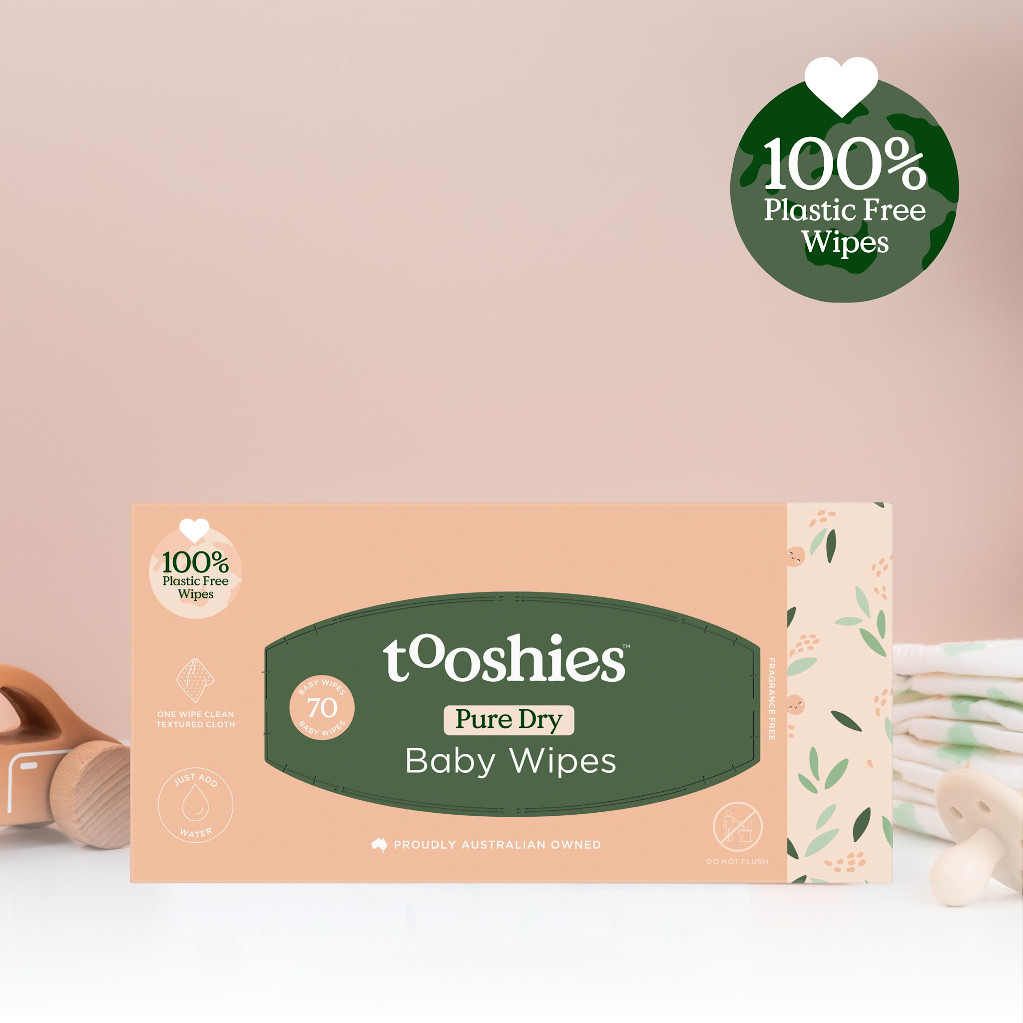 Tooshies Tooshies ECO Dry Wipes 70pk
