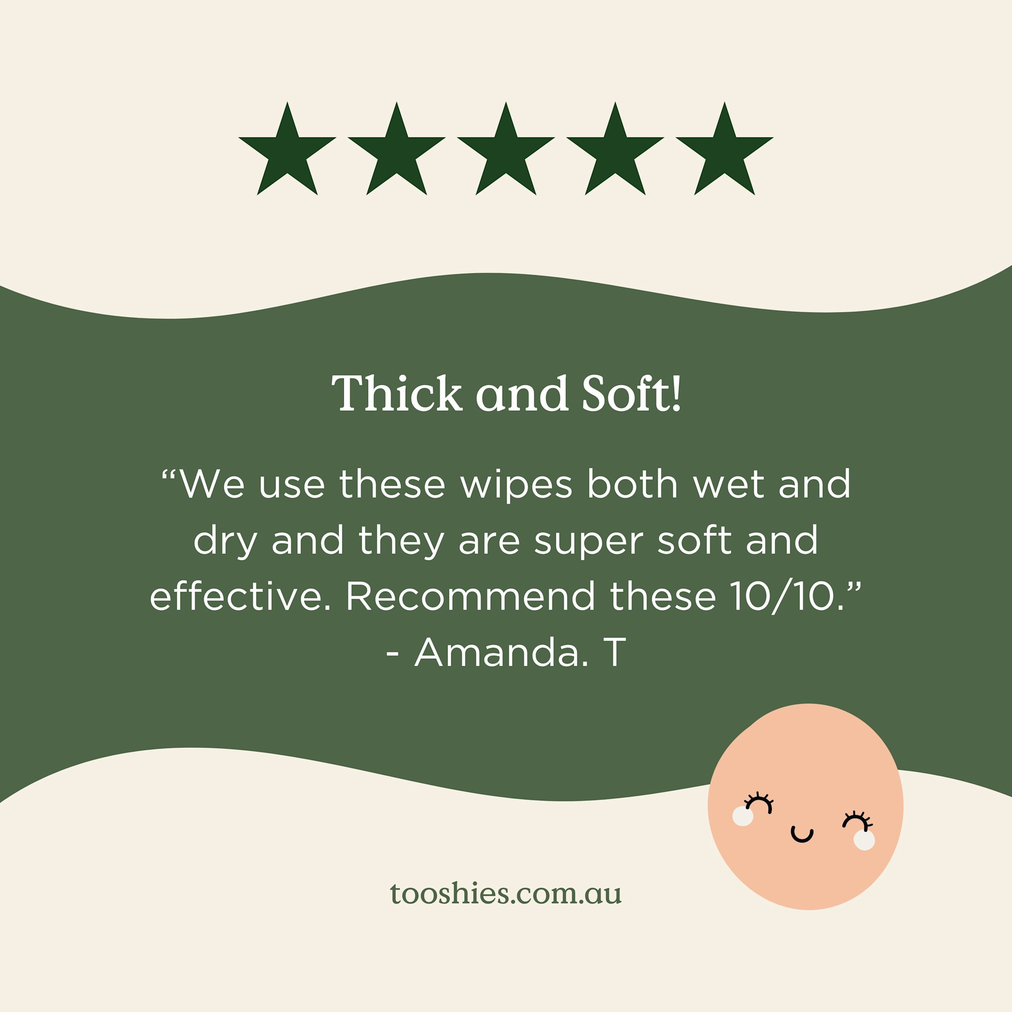 Tooshies Tooshies ECO Dry Wipes 70pk