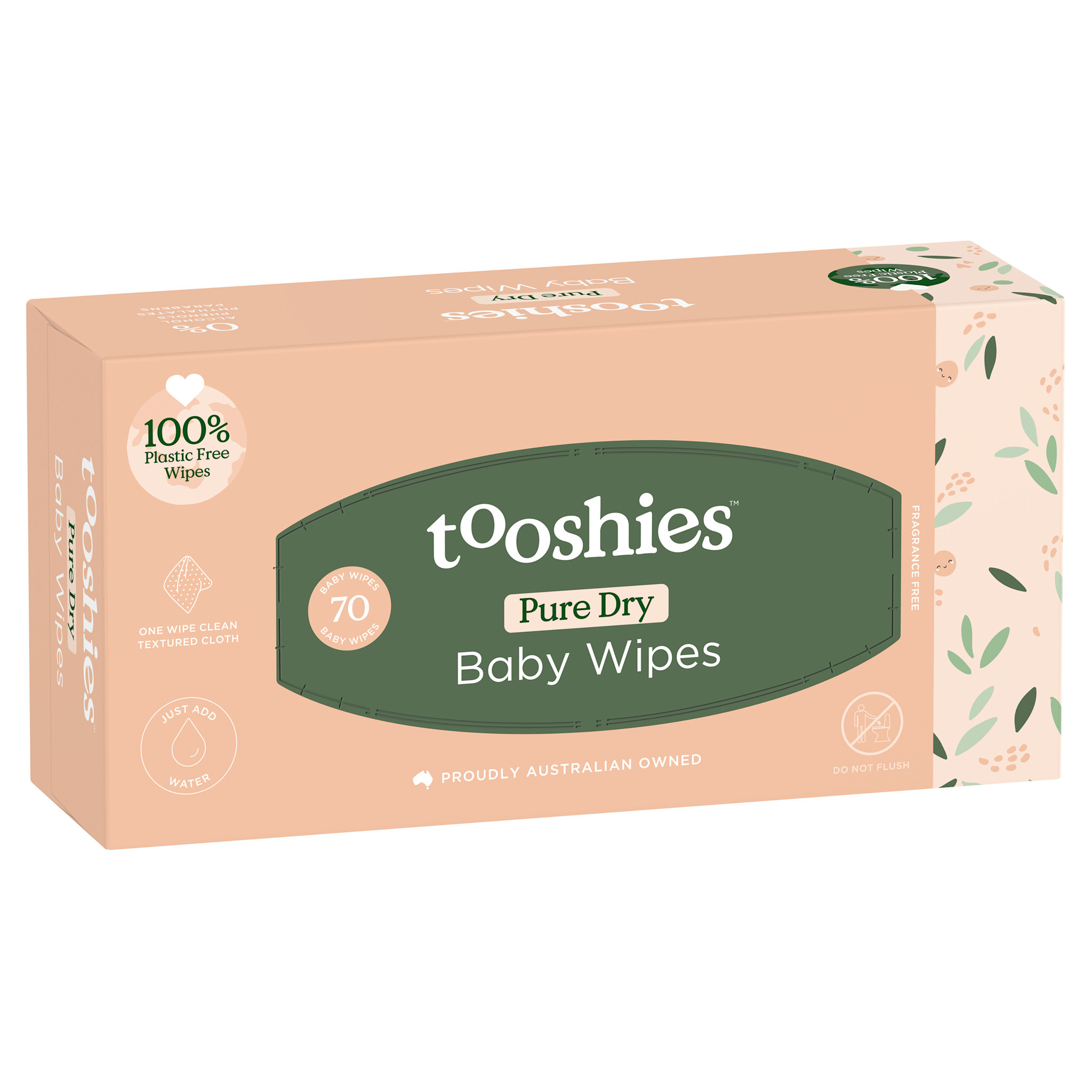 Tooshies Tooshies ECO Dry Wipes 70pk