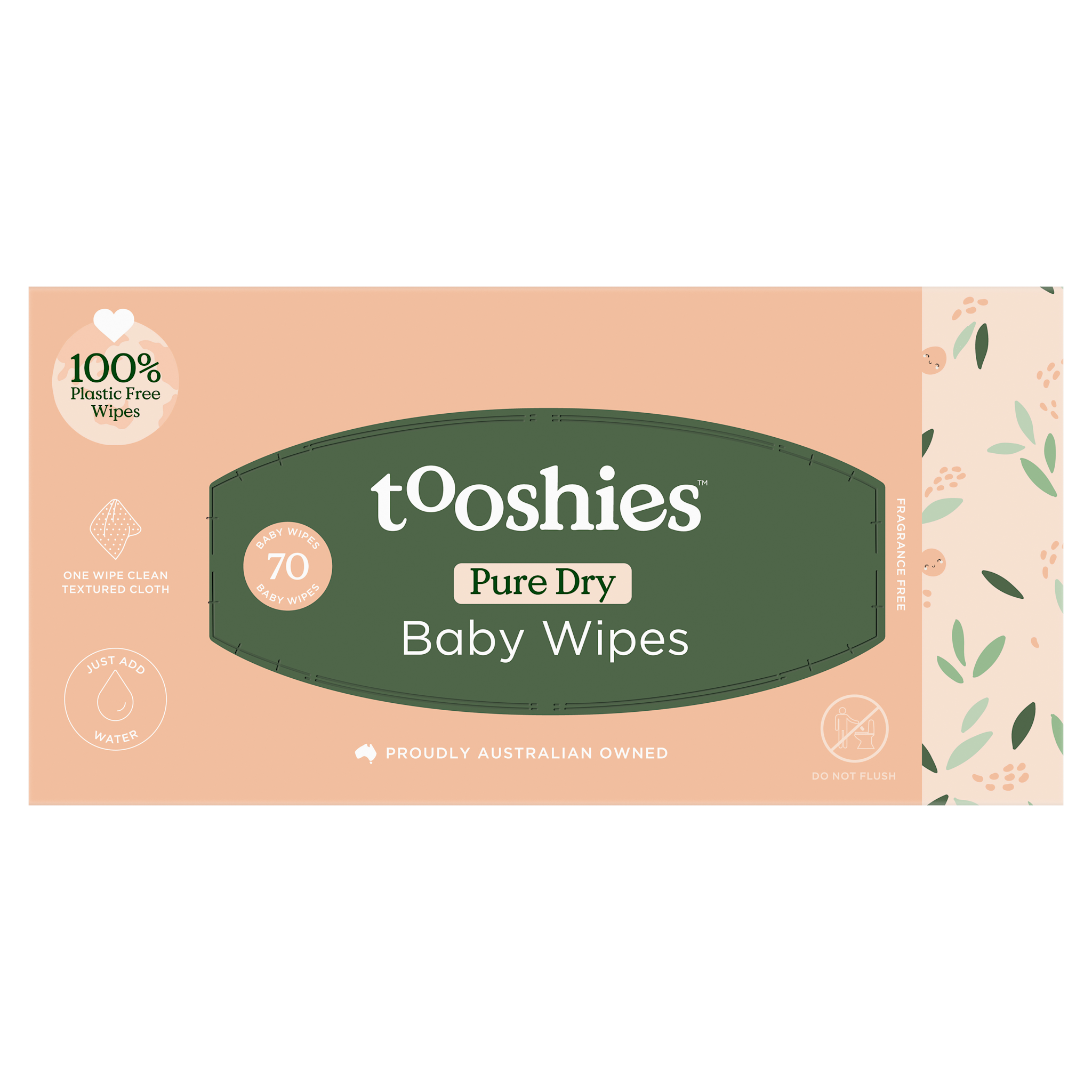 Tooshies Tooshies ECO Dry Wipes 70pk