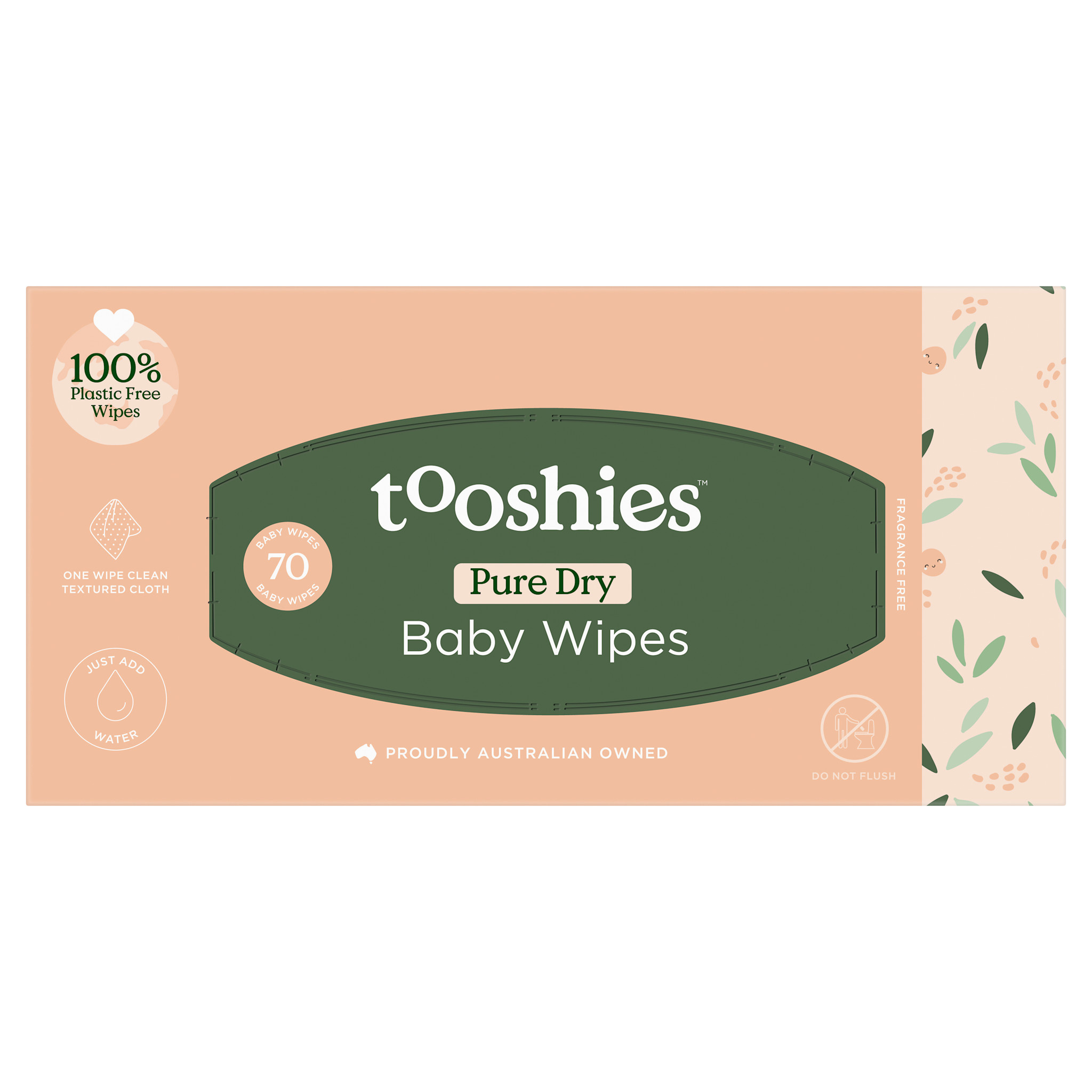 Tooshies Tooshies ECO Dry Wipes 70pk