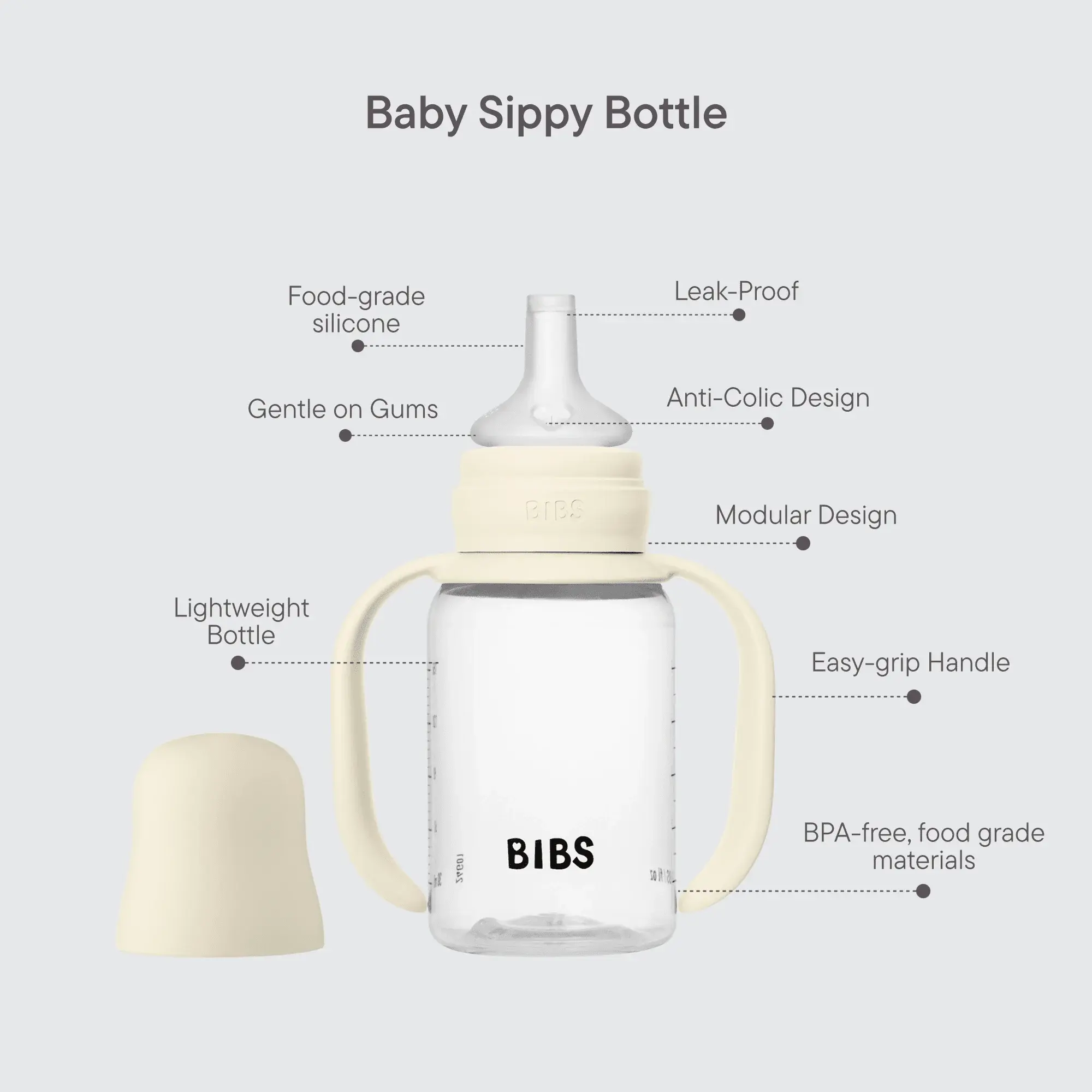 BIBS BIBS Sippy Bottle Silicone 150ml