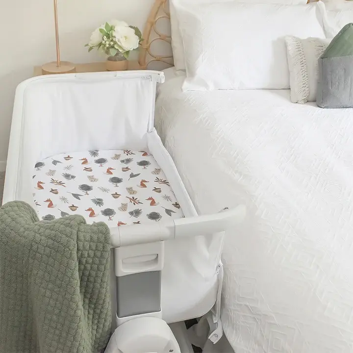 Living Textiles Living Textiles 2-pack Jersey Cradle Fitted Sheet Forest Retreat