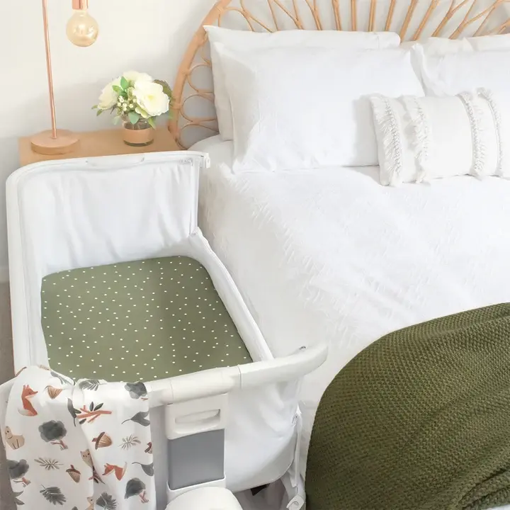 Living Textiles Living Textiles 2-pack Jersey Cradle Fitted Sheet Forest Retreat