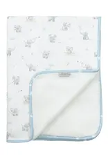 Living Textiles Living Textiles Sherpa Pram Blanket - Elephant Playtime