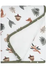 Living Textiles Living Textiles Jersey/Sherpa Pram Blanket Forest Retreat