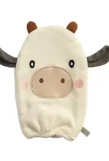 Living Textiles Living Textiles Bath Mitt - Tractor Ride/Cow