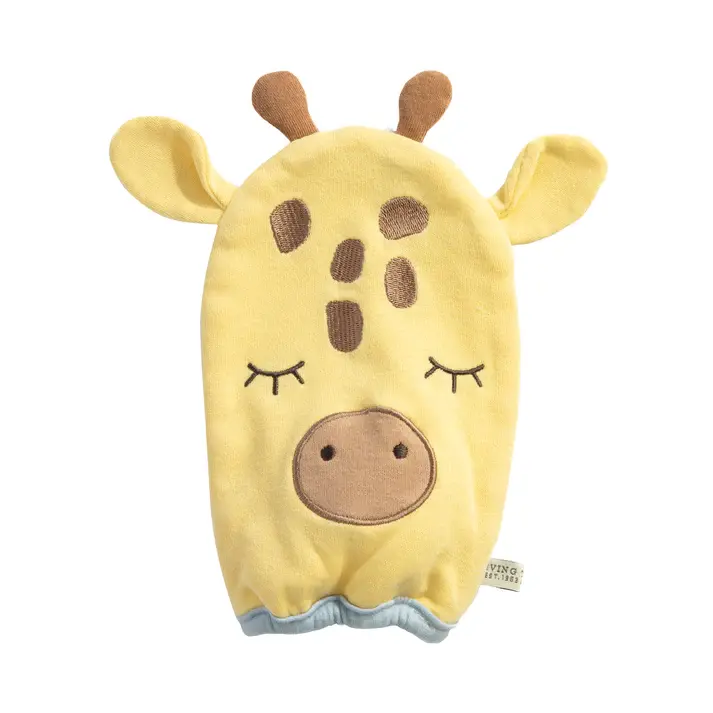 Living Textiles Living Textiles Bath Mitt - Wild Safari/Giraffe