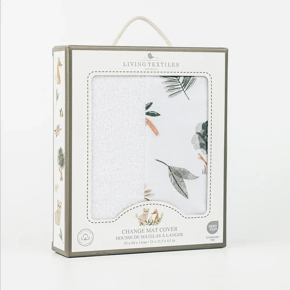 Living Textiles Living Textile Jersey Change Mat Cover/Towelling - Forest Retreat