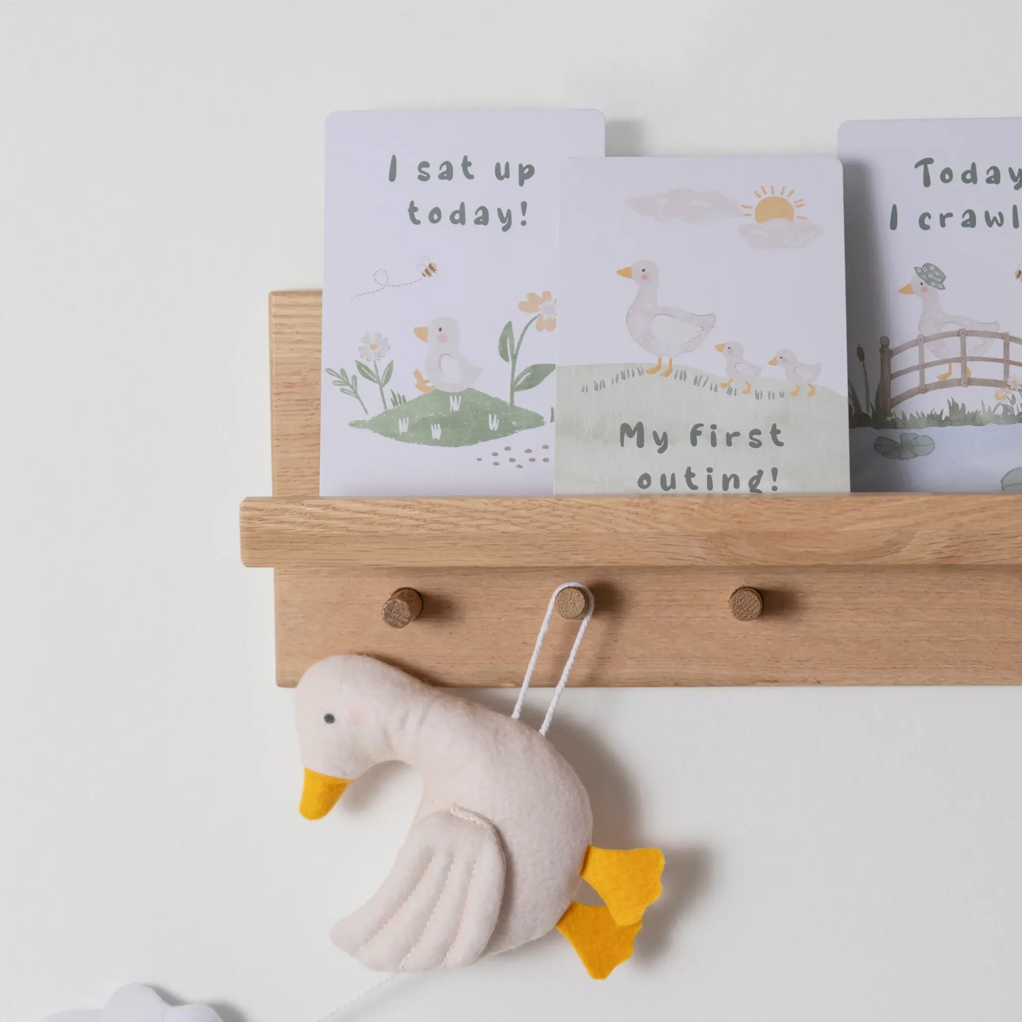 Living Textiles Living Textiles Milestone Cards - Goosey Goosey