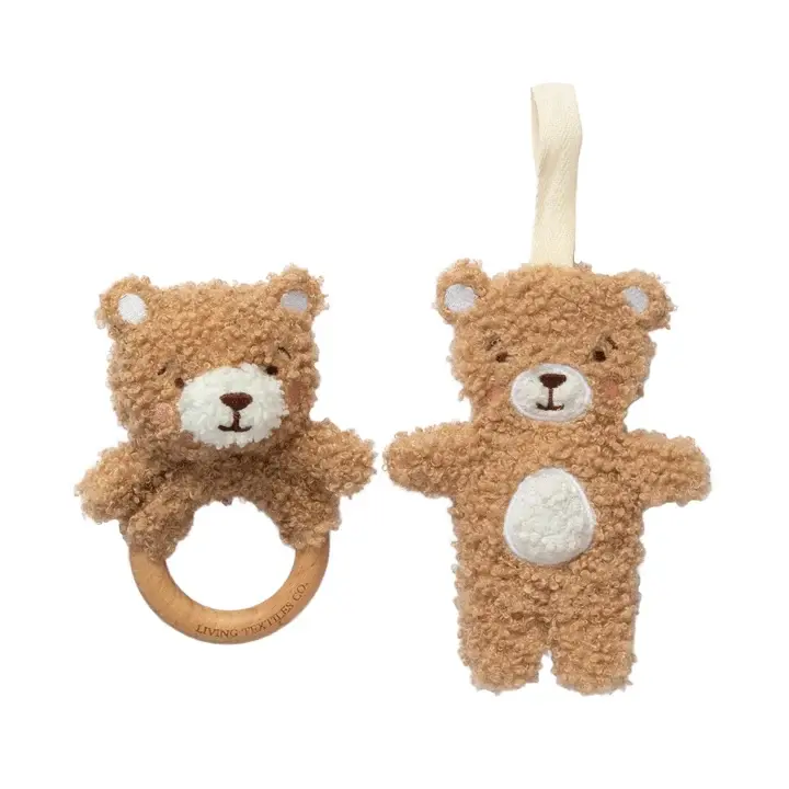 Living Textiles Living Textiles Teething Ring & Dummy Chain Gift Set