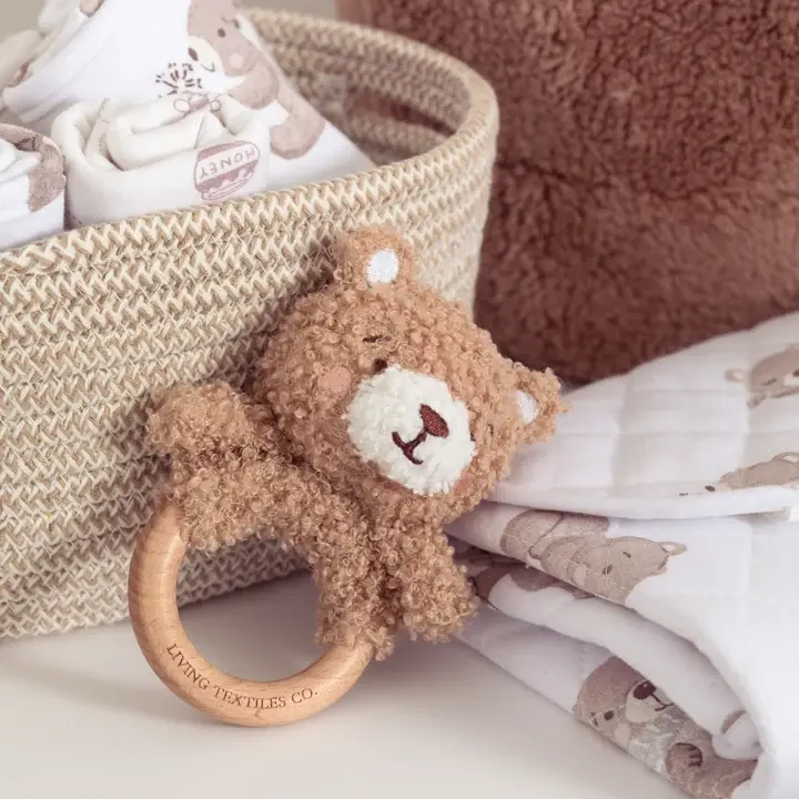 Living Textiles Living Textiles Teething Ring & Dummy Chain Gift Set