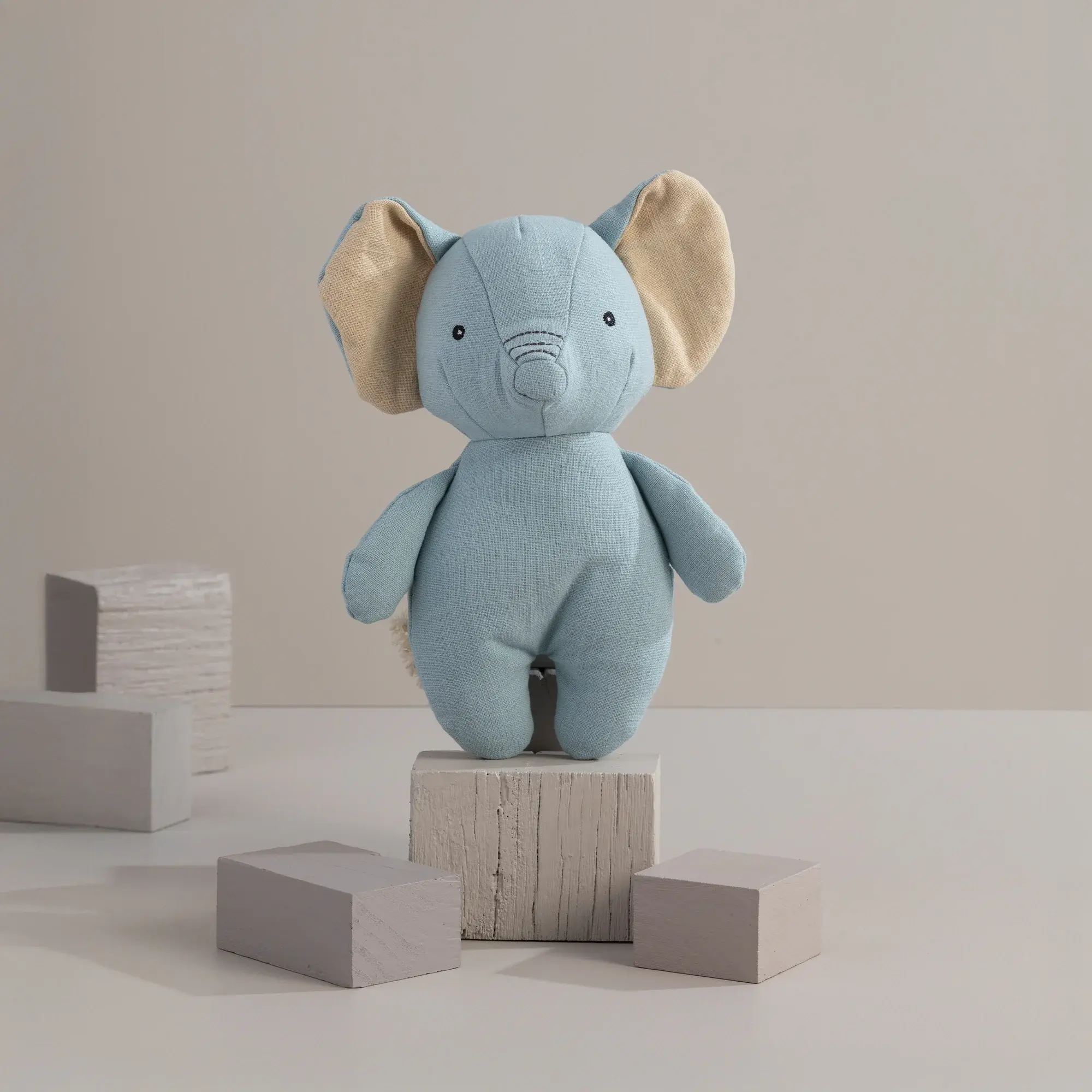 Living Textiles Living Textiles Small Linen Animal - Eddie the Elephant