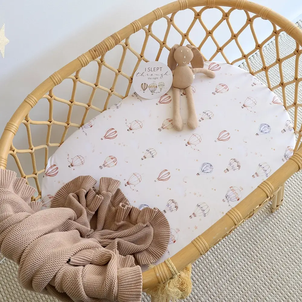 Snuggle Hunny Kids Snuggle Hunny Organic Bassinet Sheet / Change Pad Cover Up & Away