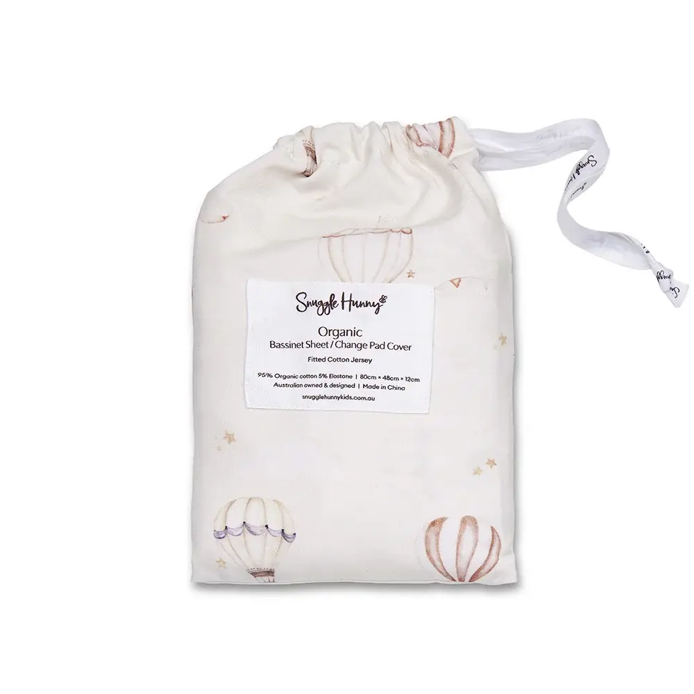 Snuggle Hunny Kids Snuggle Hunny Organic Bassinet Sheet / Change Pad Cover Up & Away