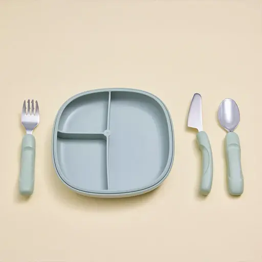 B.Box B.Box jnr cutlery trio - Sage