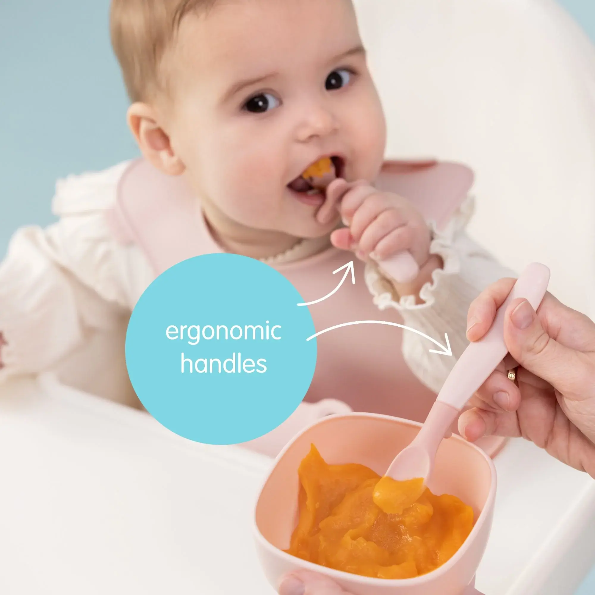 B.Box B.Box Weaning Cutlery Trio - Blush