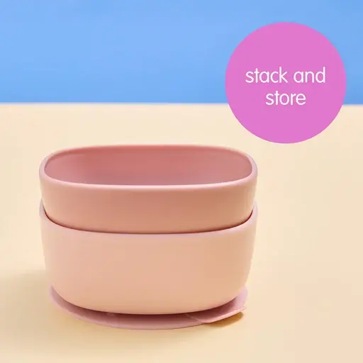 B.Box B.Box Suction Bowls Duo - Blush