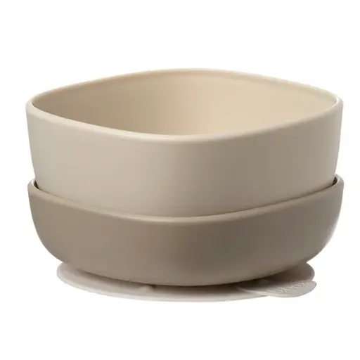 B.Box B.Box Suction Bowls Duo - Latte