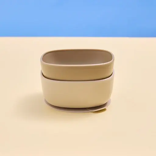 B.Box B.Box Suction Bowls Duo - Latte