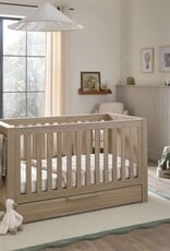Mamas and Papas Mamas & Papas Franklin Cotbed Set With Essential Spring Cotbed Mattress (4 Pieces) - Light oak