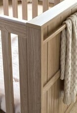 Mamas and Papas Mamas & Papas Franklin Cotbed Set With Essential Spring Cotbed Mattress (4 Pieces) - Light oak