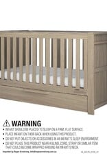 Mamas and Papas Mamas & Papas Franklin Cotbed Set With Essential Spring Cotbed Mattress (4 Pieces) - Light oak