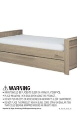 Mamas and Papas Mamas & Papas Franklin Cotbed Set With Essential Spring Cotbed Mattress (4 Pieces) - Light oak