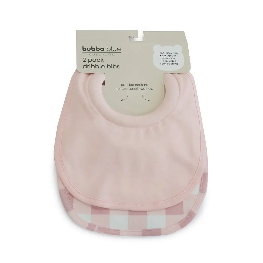 Bubba Blue Bubba Blue Bubba Sundae 2pk Dribble Bibs - Cupcake
