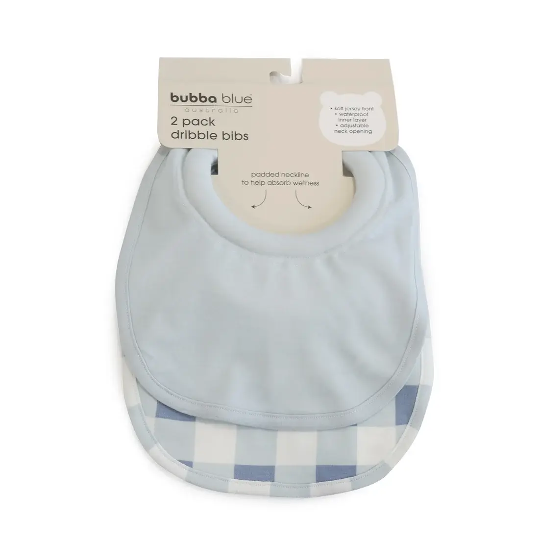 Bubba Blue Bubba Blue Bubba Sundae 2pk Dribble Bibs - Blueberry