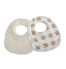 Bubba Blue Bubba Blue Bubba Sundae 2pk Dribble Bibs - Chestnut