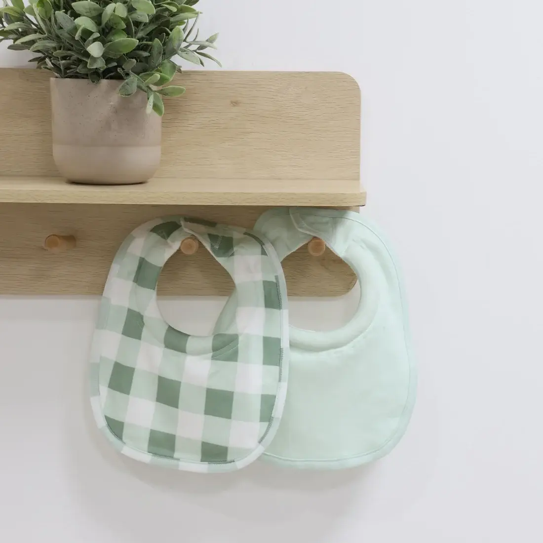 Bubba Blue Bubba Blue Bubba Sundae 2pk Dribble Bibs - Greentea