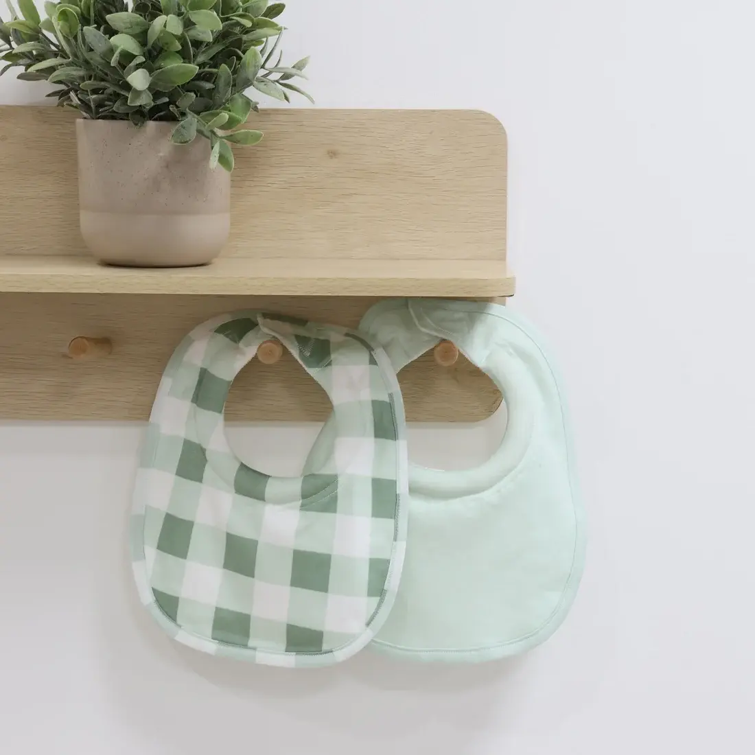 Bubba Blue Bubba Blue Bubba Sundae 2pk Dribble Bibs - Greentea