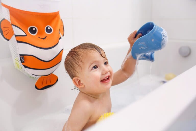 Benbat Benbat Scoop & Store Bath Basket Orange/White