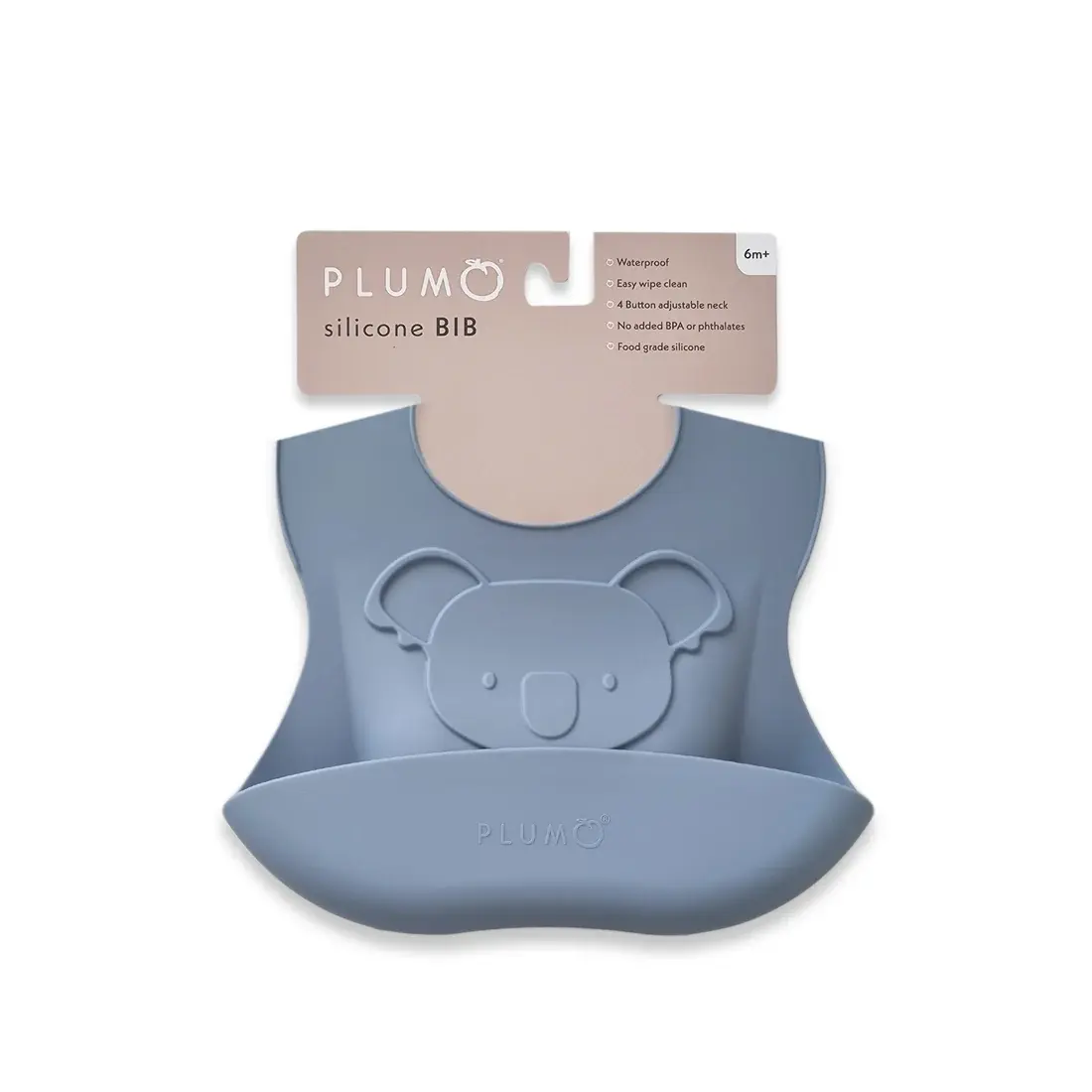 Plum Plum Silicone Embossed Koala Bib