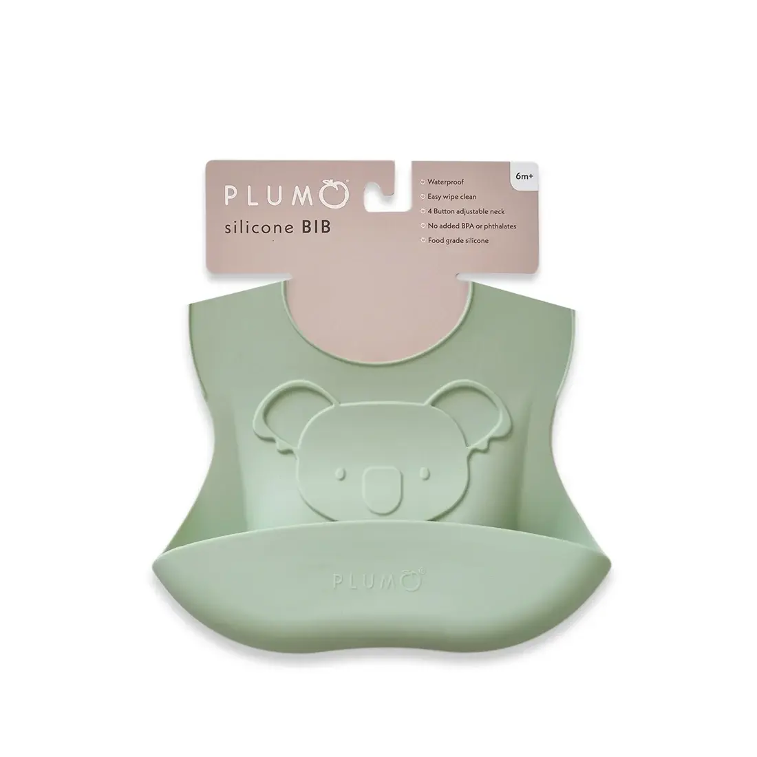 Plum Plum Silicone Embossed Koala Bib