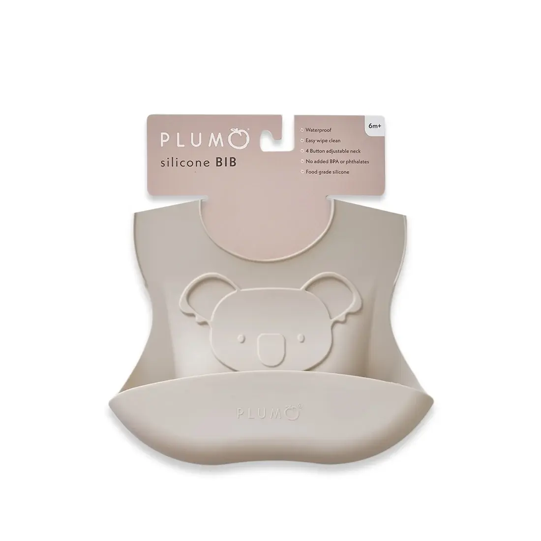 Plum Plum Silicone Embossed Koala Bib
