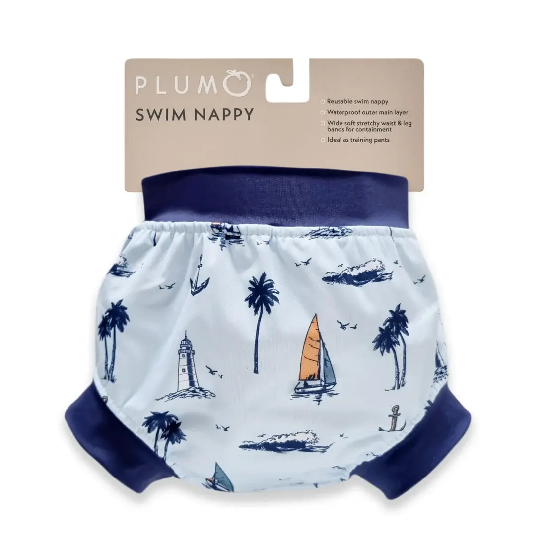 Plum Plum Swim Nappy Malibu Blue