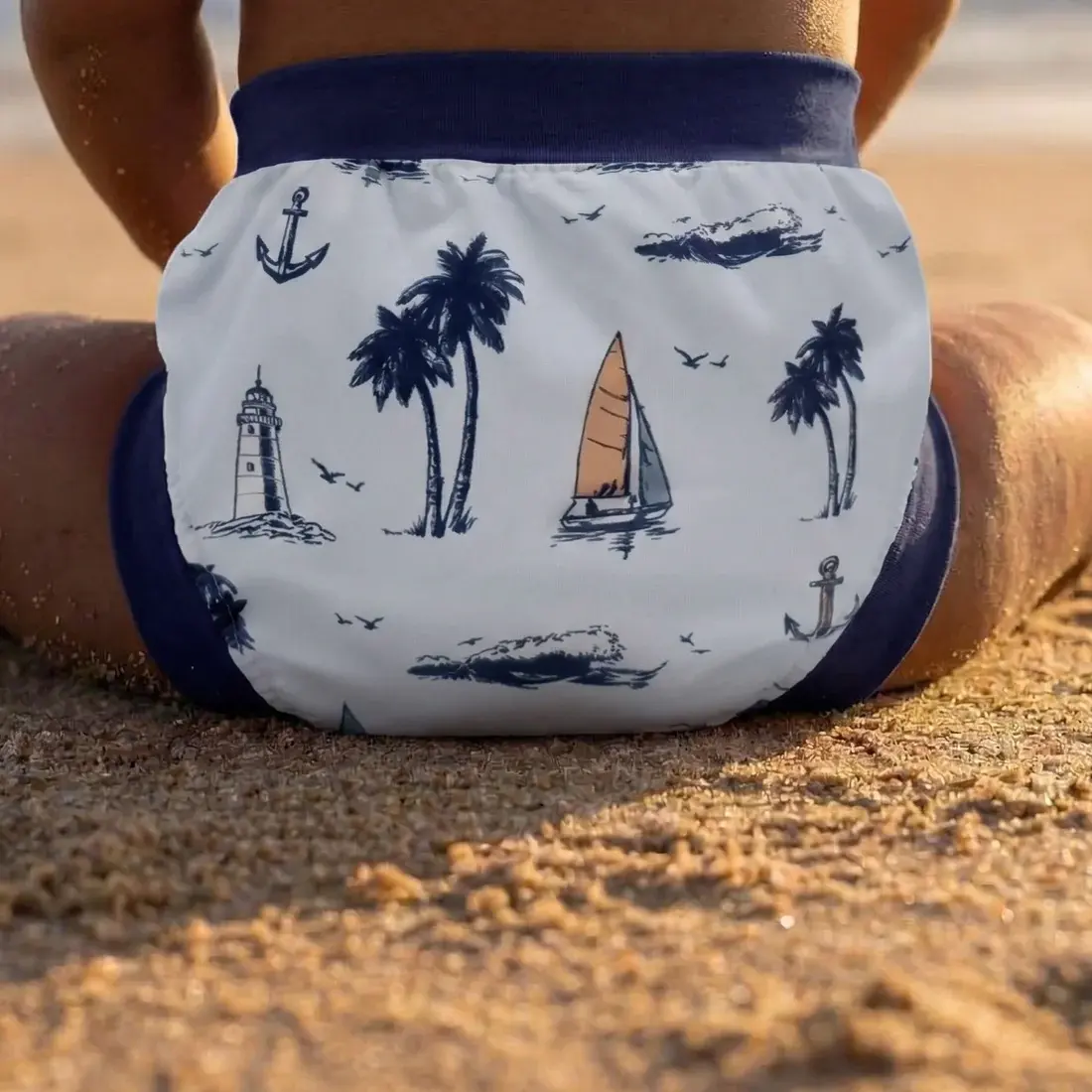 Plum Plum Swim Nappy Malibu Blue